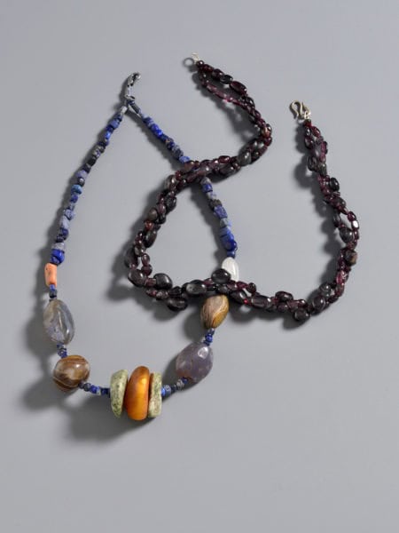 Mixed beads and garnets.